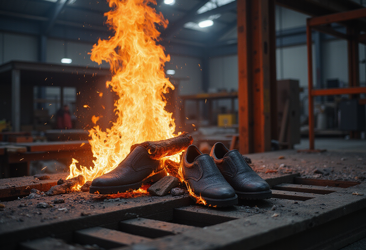 Rubber footwear manufacturing unit gutted in fire - ThePrint