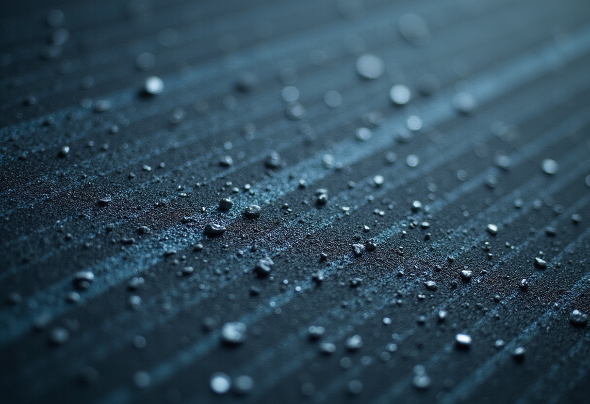 Hybrid particles enable oil-repellent textile finish